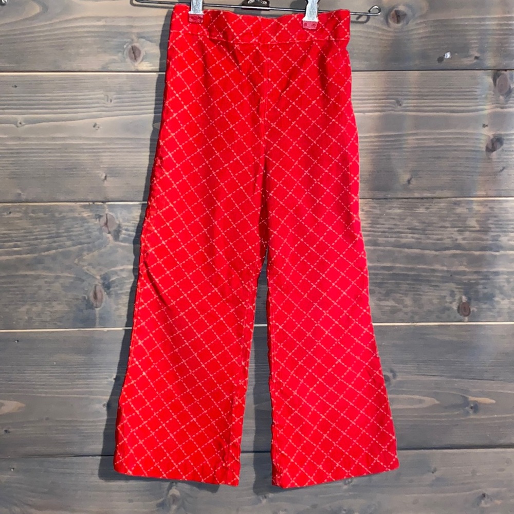 70’s red bell bottom pants